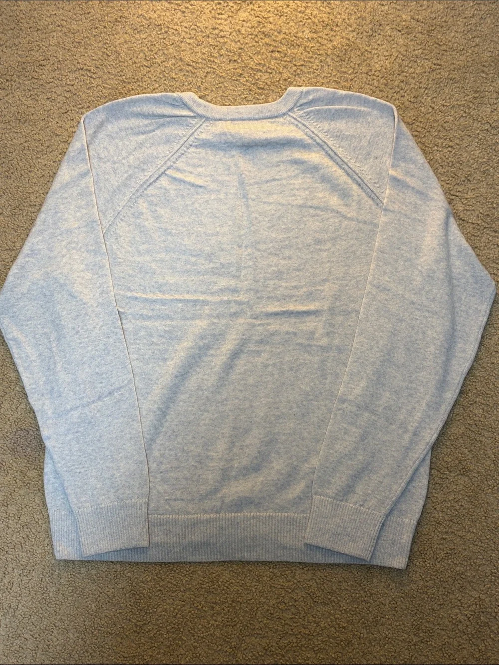 Banana Republic 100% Merino Wool Light Gray Crewneck Sweater
